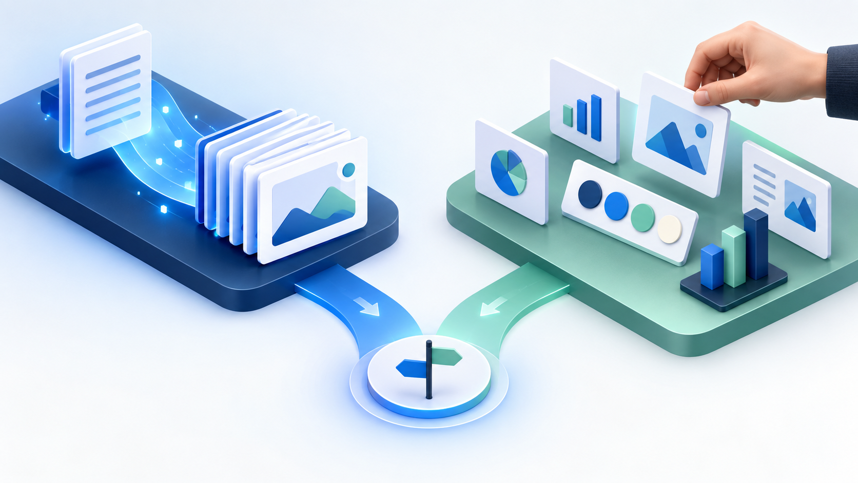 Two AI presentation workflows: rapid draft and slide-by-slide refinement