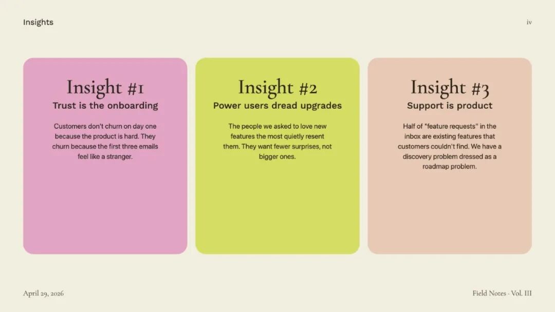 Example of a presentation Skill generating visual directions before full-deck production