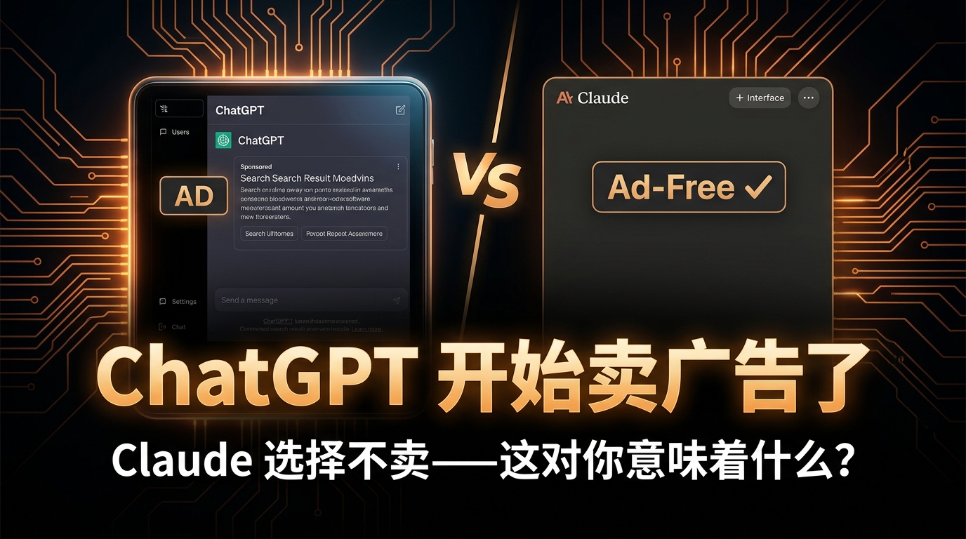 ChatGPT 开始卖广告了，Claude 选择不卖