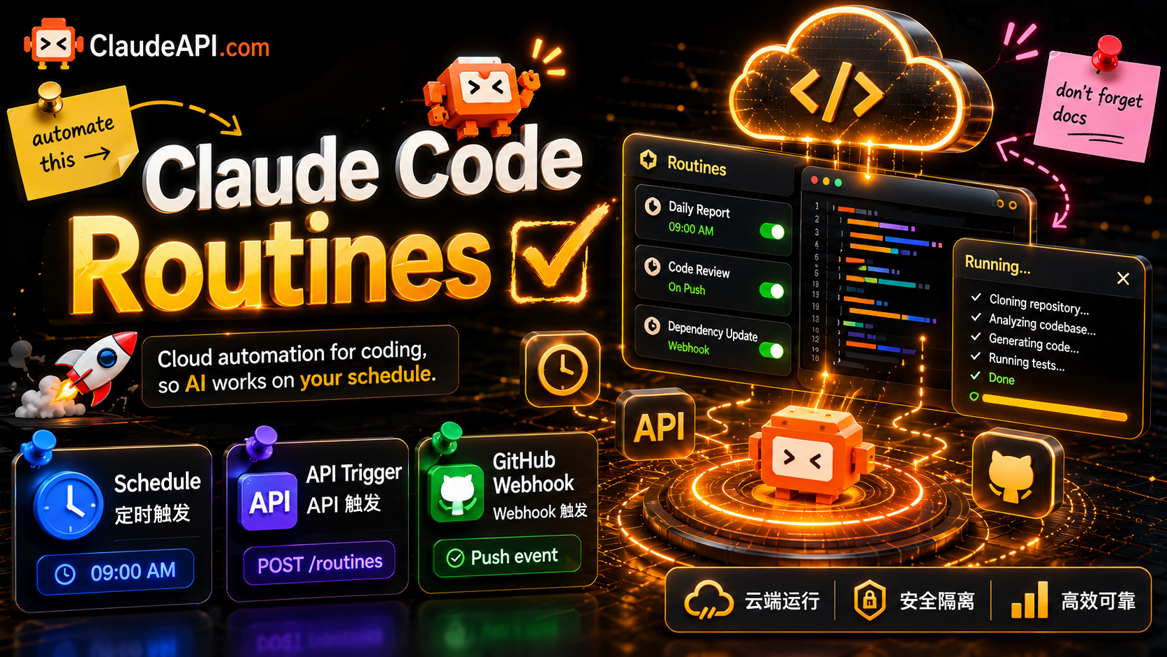 Claude Code Routines Launches: Cloud-Based Automated Coding Triggered by Schedules, APIs, and GitHub Webhooks