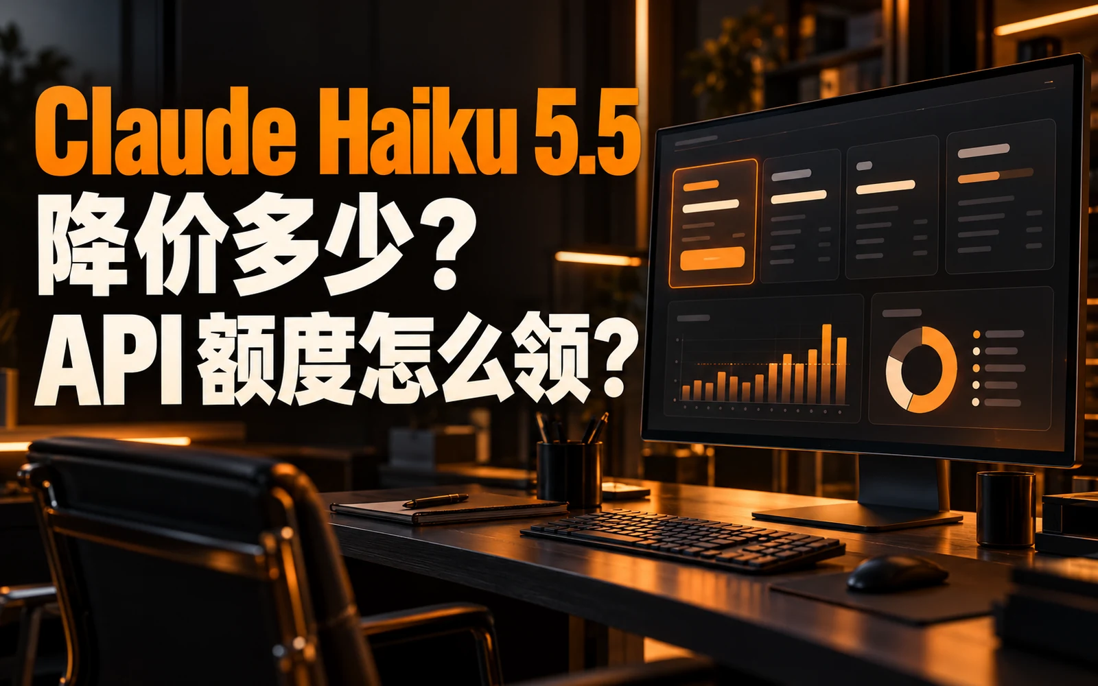 Claude Haiku 5.5 定价与月度 API 额度仪表盘，展示成本和额度状态