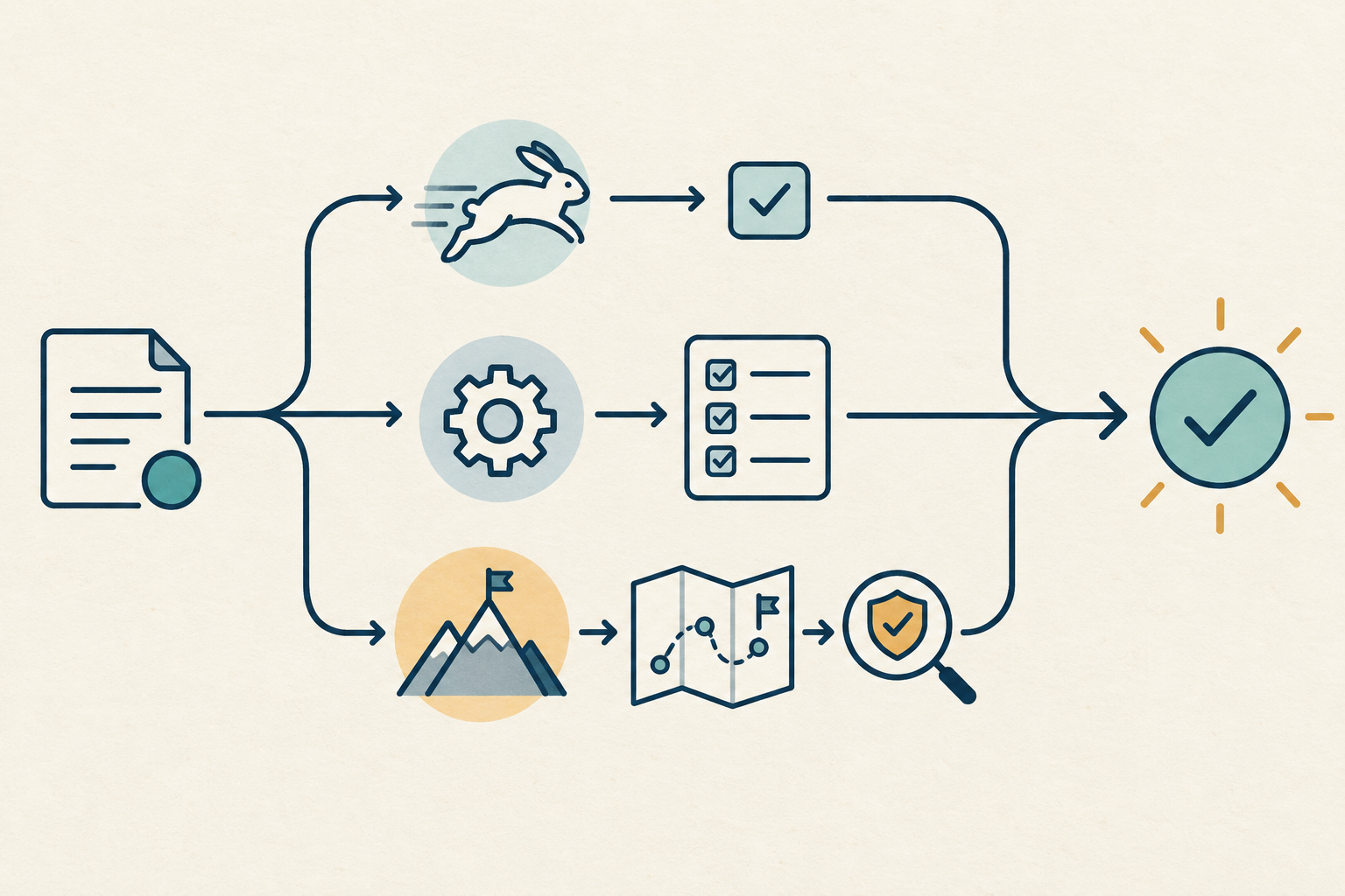 Route reasoning budget by task risk, then converge on an accepted result