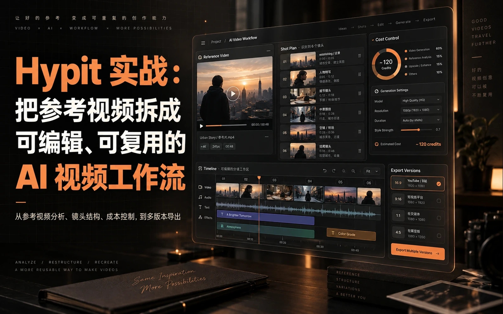 Hypit 实战：把参考视频拆成可编辑、可复用的 AI 视频工作流