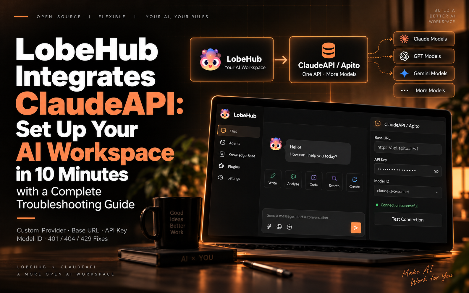 Connect LobeHub to ClaudeAPI in 10 Minutes: Setup and Troubleshooting